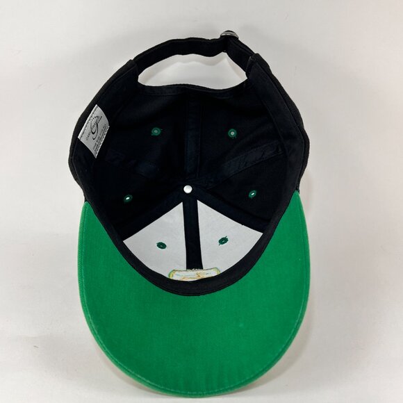 John Deere Strap Back Cap Hat Black Baseball Spell Out Tractor Farming Logo Mens - Picture 11 of 13